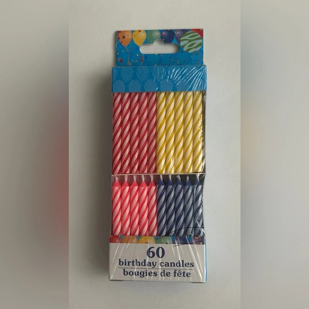 New 60 Birthday Candles Spiral made in Vietnam